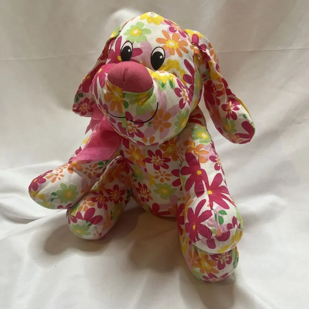 Dan Dee Collectors Choice Dog Puppy Plush Toy Stuffed Animal Floral‎ 2012 Colors